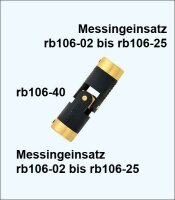 Krick Kupplungs-Messingeinsatz M6