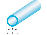 Krick ASA Rohr transparent blau 2x3x330 mm (5)