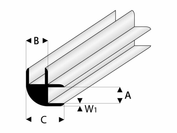 Krick ASA Eck Verbindungs Profil 2x330 mm (5)