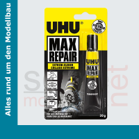 UHU Universal-Klebstoff MAX REPAIR, transparent, 20 g Tube