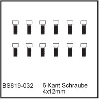 D-Power 6-Kant Schraube 4x12mm - BEAST BX / TX