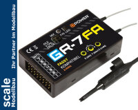 Dpower D-Power GR-7FA 2.4GHz Empf&auml;nger mit 3X Gyro FASST kompatibel