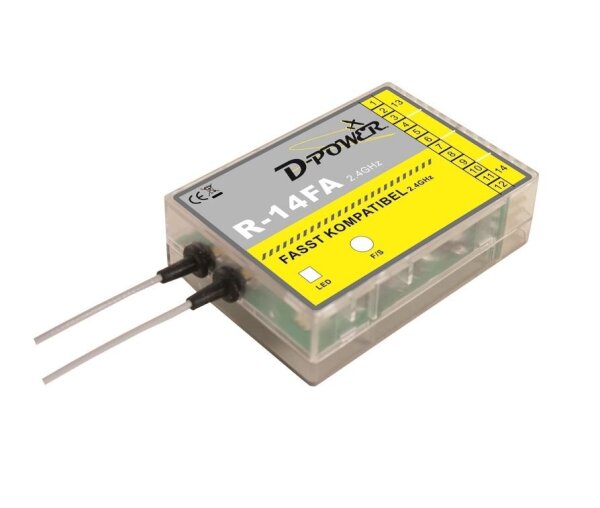 Dpower D-Power R- 14FA - 2.4 GHz Empf&auml;nger FASST kompatibel