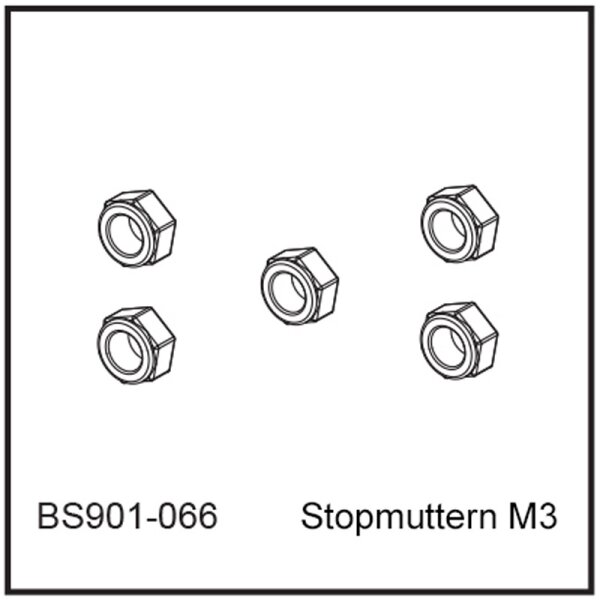 Dpower Stopmuttern M3 - BEAST BX / TX