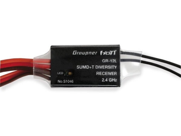 Dpower Graupner GR-12L SUMD+T 2 Antennen 2.4 GHz Empf&auml;nger