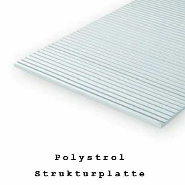Strukturplatte, 1x150x300 mm.Spur 0-Ma&szlig;stab, 1 St&uuml;ck